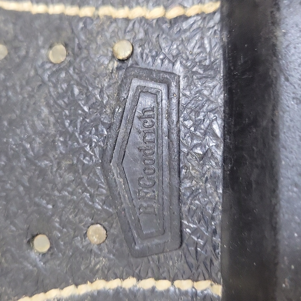 Vintage BF GOODRICH Black Steel Toe Laced Goodyear Heel Combat Boots - 8W - Picture 14 of 16